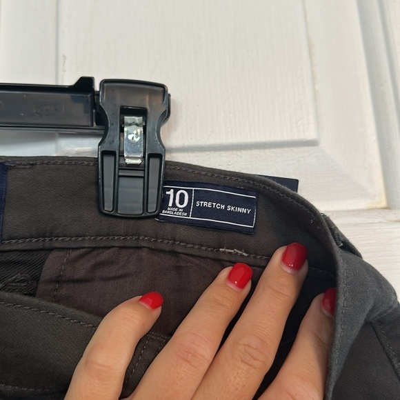 NWT Gap Super Strechy skinny charcoal pants size 10 - Picture 6 of 7